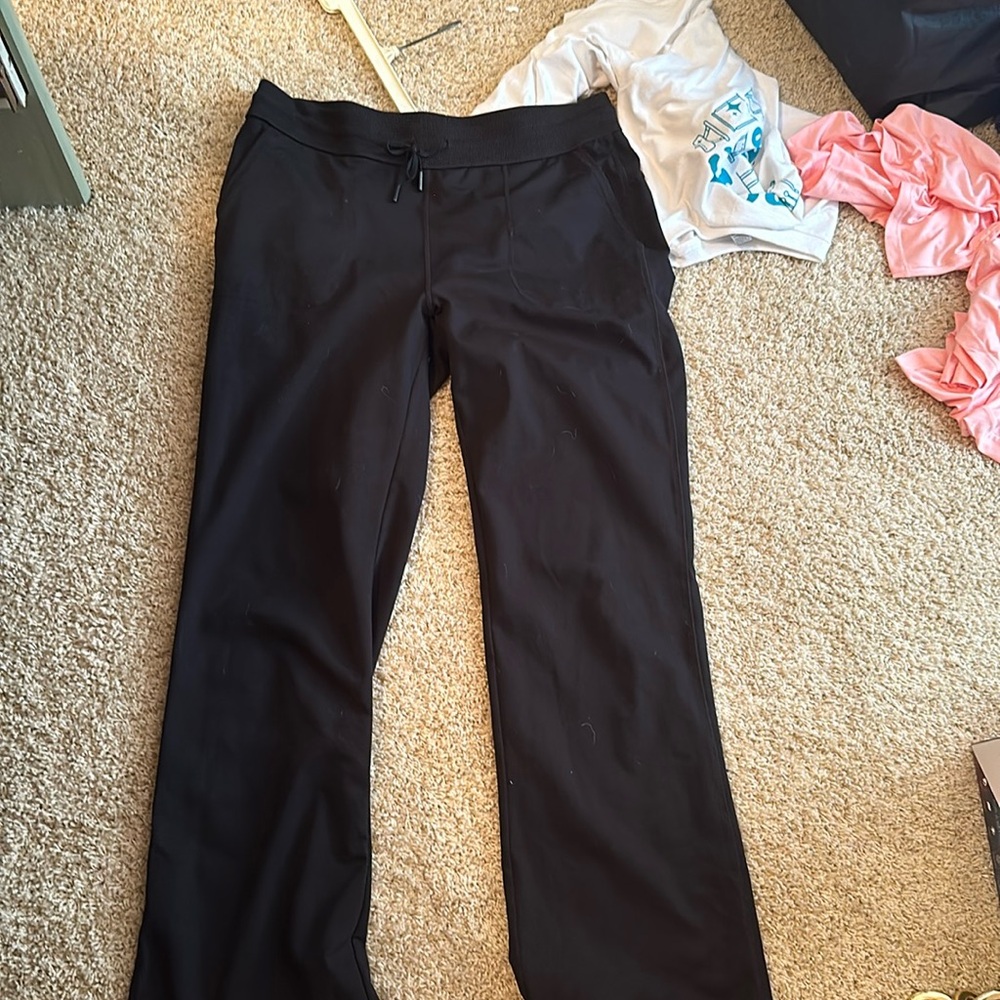 Black flare 90 degree pants